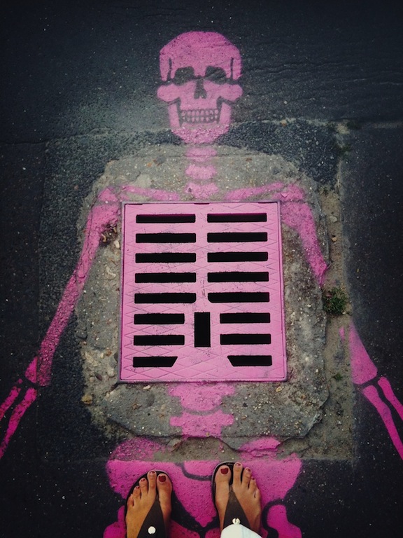 street art squelette